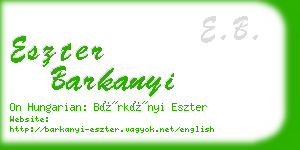 eszter barkanyi business card